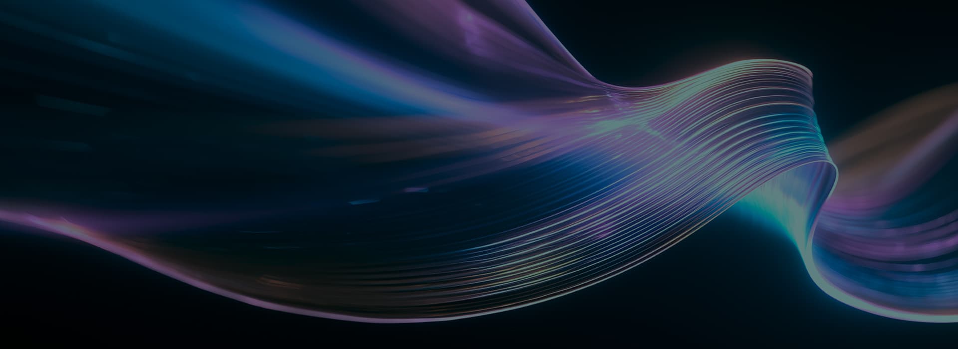 Flowing waves of colored light for AI research and engineering
