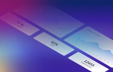 Blog cover with stacked analytics panels on a purple gradient