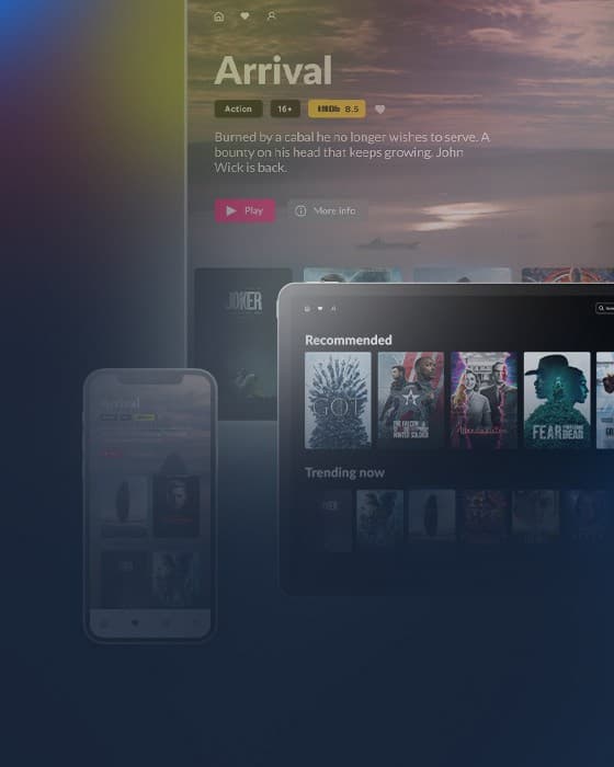 Modular OTT app screens for telcos