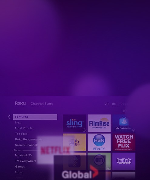 NEXGEN TV, TV App, Roku Channel Store