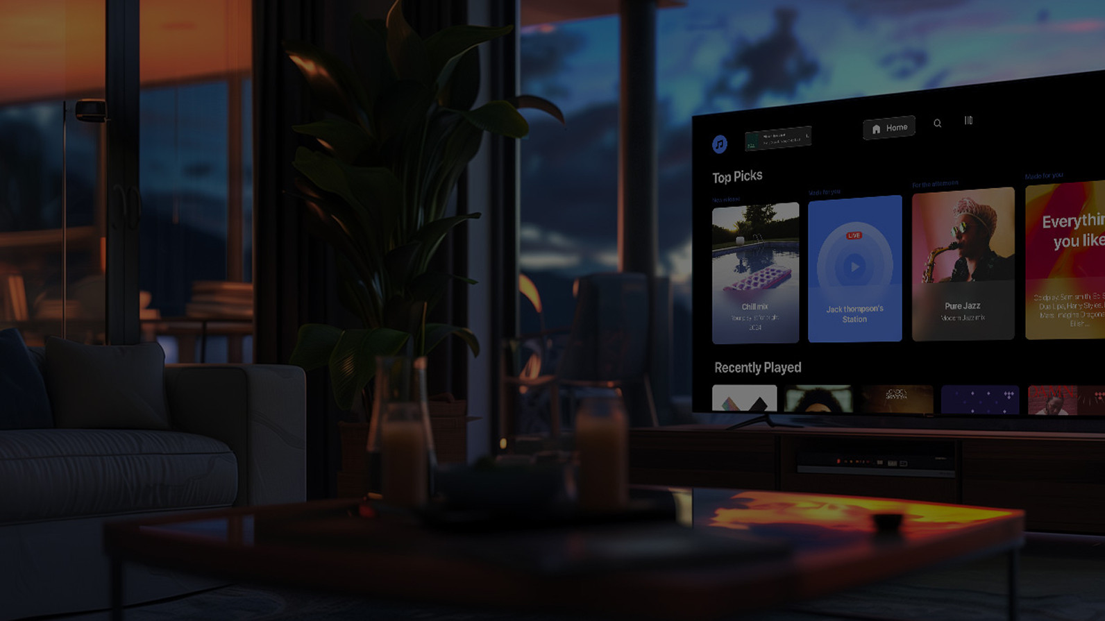 Case in point: Custom Roku app for a leading music streamer