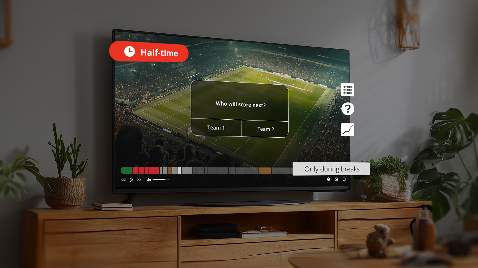 Interactive features timed for maximum impact